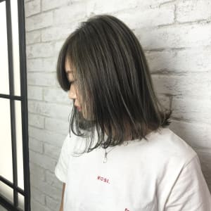 ３Dハイライトグレージュカラー　池袋　HARUKA