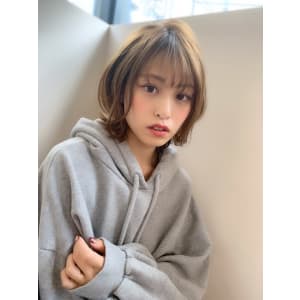 【添田】ミニマムボブなヘルシーレイヤーイルミナカラー