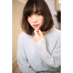 【重山祐亮】内巻きワンカールナチュラルボブ♪S35