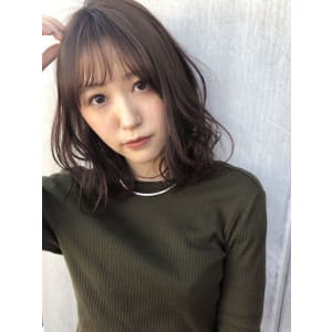 ひし形ミディ シースルーバング【y－４３２】