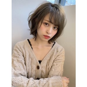 【添田】ヘルシーレイヤー大人かわいいひし形ミニマムボブ