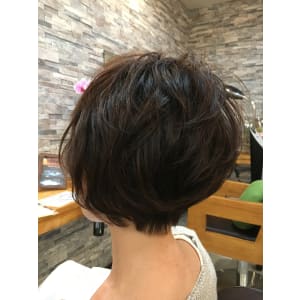 ショートボブ×パーマ・カラー - J-one hair【ジェイワンヘア】掲載中