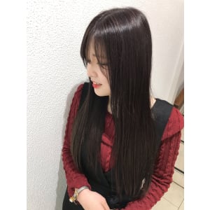 ストレートロング×パープルグレージュ - Ash 元住吉店【アッシュモトスミヨシテン】掲載中
