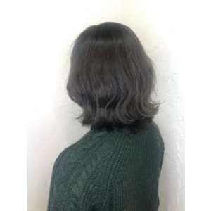 【reir下北沢】*ミディボブ+ハイライト+グレー*