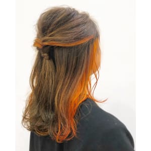 【garden 平野】オレンジインナーカラー - Garden hair【ガーデンヘアー】掲載中