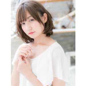 ナチュラルウェーブの前下がりボブ エアリーカール - mod's hair 越谷西口店【モッズヘア】【モッズヘア コシガヤニシグチテン】掲載中