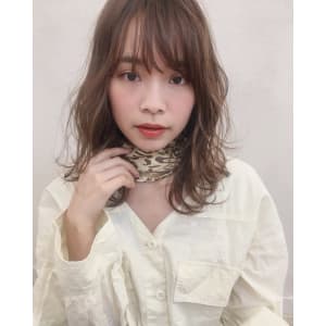 ウルフレイヤー小顔シースルーバング