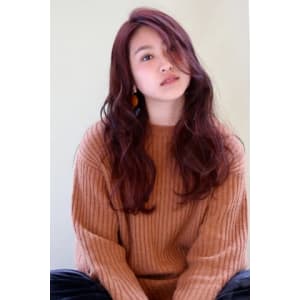 【seek tanabe】波ウェーブ×ピンクベージュ