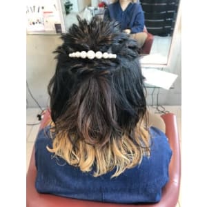 インナーカラーのパーティアップ
