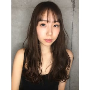 さらふわロングヘア×カーキアッシュ