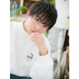 前髪がポイント！モテる！無造作ショート 　ボリュームカール