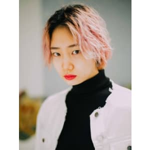 ボーイッシュセンターパート