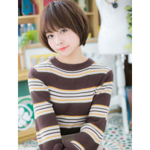 大人かわいい…フェミニンマッシュボブ　ガーリーボブ