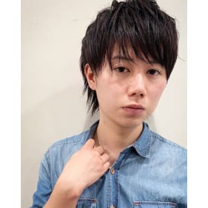 メンズショートウルフ
