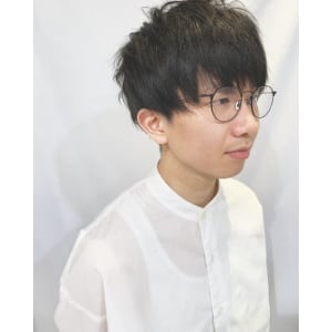 重め刈り上げマッシュ