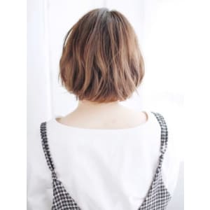 シースルーバングのニュアンスカールボブ - hair make nalu 荻窪西口 すずらん通り店【ヘアメイク ナル オギクボニシグチテン スズランドオリテン】掲載中