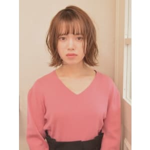 無造作カールボブ