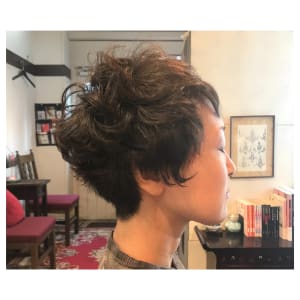 ショートのラフパーマ - さんかく美容室【サンカクビヨウシツ】掲載中