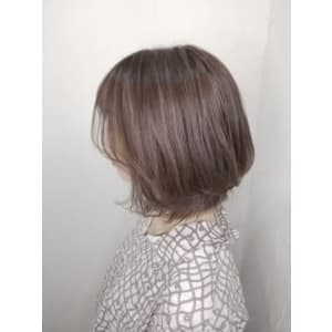 【reir下北沢】*ボブ+ハイライト×ミルキーベージュ*
