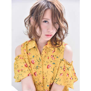 【tetote】外国人風ランダムウェーブ×透明感ミディアム