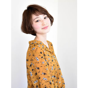 【tetote】柔らかキュートな斜めバングマッシュショート♪