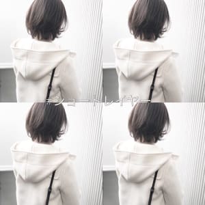ティアグレージュの抜け感ショート