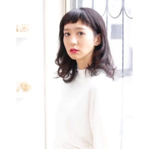 ショートバング♪レイヤーロブ 恵比寿