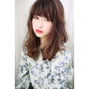 【重山祐亮】内巻きフェミニンウエーブセミディ♪S50