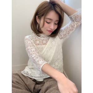 【添田】大人かわいいヘルシーレイヤーボブディイルミナカラー