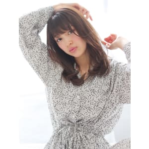 エアリーストレート×ベージュ【marche亀井】