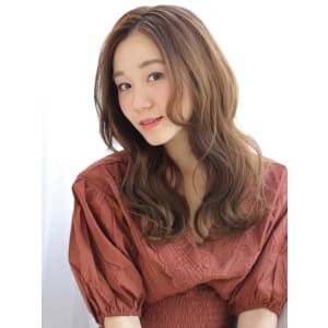 【lagoon三戸】シナモンベージュ×ナチュラルウェーブ
