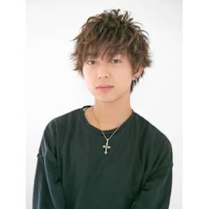外ハネバブルフェザーマッシュ
