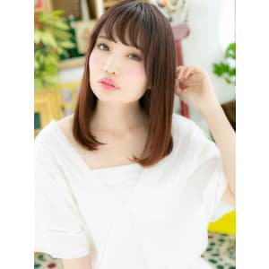 大人かわいい♪甘カラー♪斜めバングワンカール モテロング - COVER HAIR bliss【カバーヘア ブリス】北浦和/北浦和西口店【カバー ヘア ブリス キタウラワ キタウラワニシグチテン】掲載中