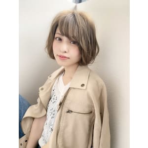 添田】大人かわいいチダボブ無造作カールひし形ヘルシーレイヤー