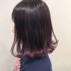 pink gradation bob