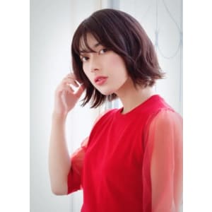暗髪アッシュ♪大人切りっぱなしボブ 恵比寿