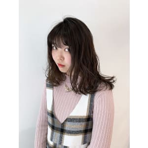 ストレートでも巻いてもOK!!プードルヘアー