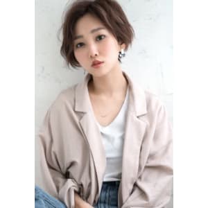 【Luana　難波】大人丸みハンサムショート 