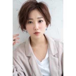 【Luana　難波】大人丸みハンサムショート 