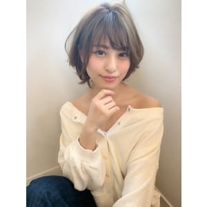 添田】イルミナカラーひし形ショート束感無造作カール