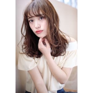 【重山祐亮】フェミニン無造作カールセミロング♪S62