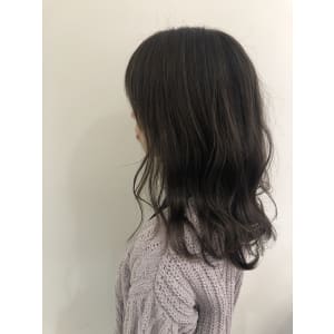 暗髪愛されカラー☆モノトーンアッシュ
