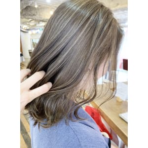 お客様ヘア ハイライト デザインカラーM271