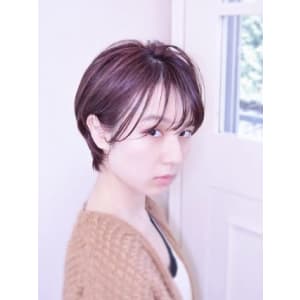 耳かけショート×シースルー
