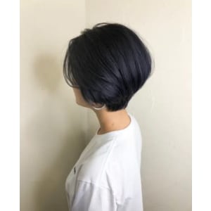 【reir下北沢】*丸みショート+シアブルーアッシュ*