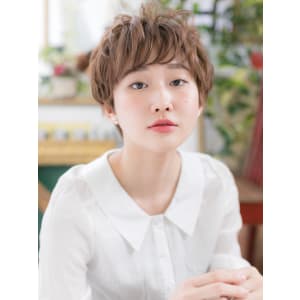 アシンメトリー外国人風ふわふわウェーブ クールショート - COVER HAIR bliss 北浦和西口店【カバー ヘア ブリス】【カバー ヘア ブリス キタウラワニシグチテン】掲載中