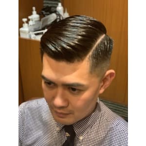 メンズカット ポンパドール フェード - ヘアーモードキクチ 銀座店【ヘアーモードキクチ】掲載中