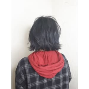 【reir下北沢】*外ハネボブディ+ネイビーアッシュ*
