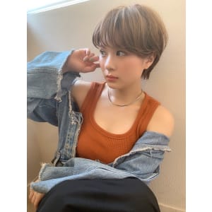 【山田】アフロート 小顔ひし形丸みショートマッシュy21