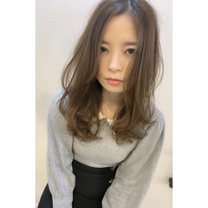 添田】無造作カールロングデジタルパーマハイライト